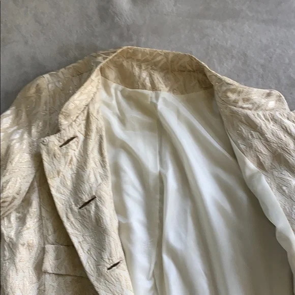 Vintage gold patterned coat - Picture 4 of 6